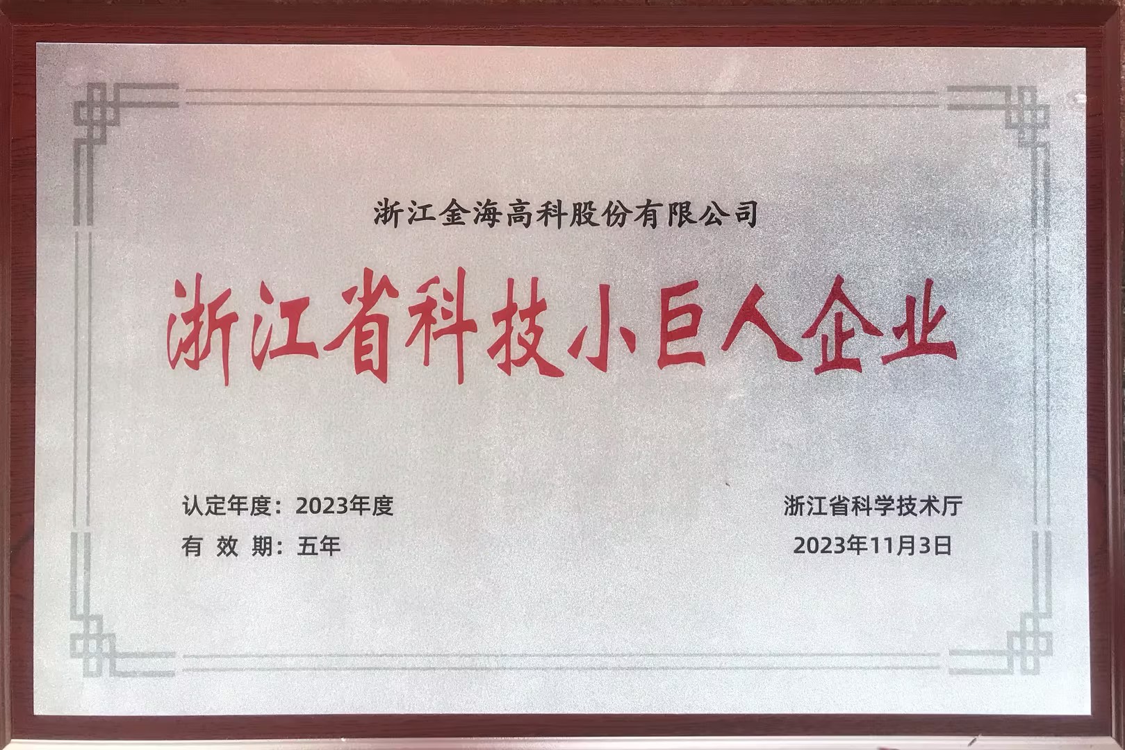 浙江省科技小巨人企业